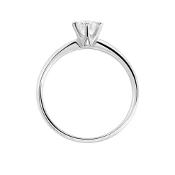 Bague Solitaire Ibtisem Or Blanc Diamant