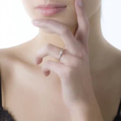 Bague Solitaire Ihsane Or Blanc Diamant