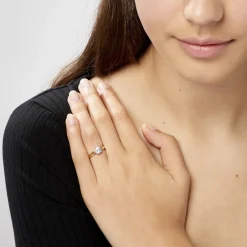 Bague Solitaire Illyana Or Jaune Oxyde De Zirconium