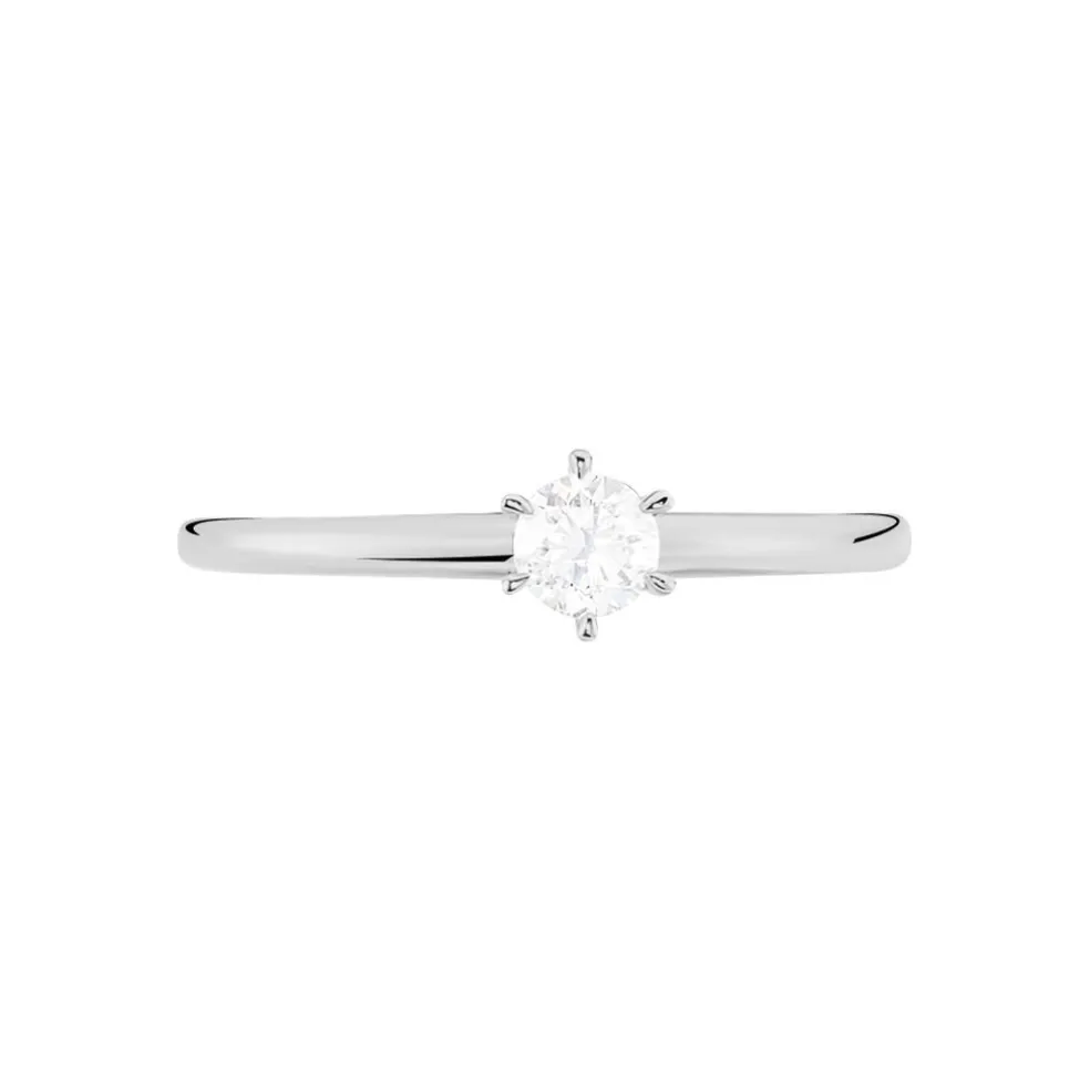 Bague Solitaire Josua Or Blanc Diamant