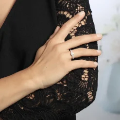 Bague Solitaire Julia Or Jaune Diamant Synthetique