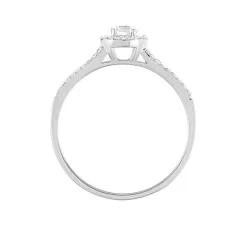 Bague Solitaire Karen Or Blanc Diamant
