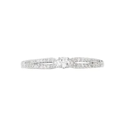 Bague Solitaire Katalina Or Blanc Diamant