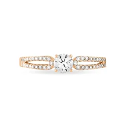 Bague Solitaire Katalina Or Rose Diamant
