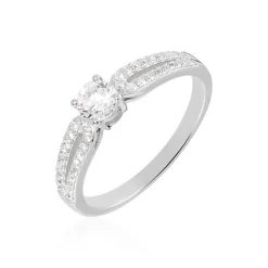 Bague Solitaire Katalina Or Blanc Diamant