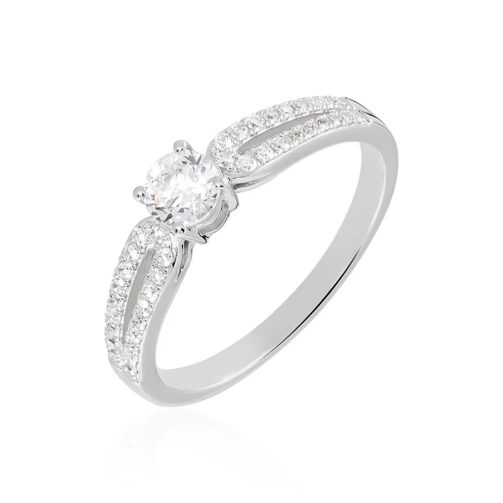 Bague Solitaire Katalina Or Blanc Diamant