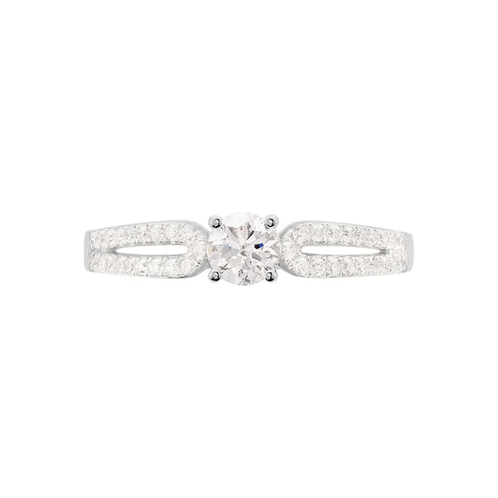 Bague Solitaire Katalina Or Blanc Diamant