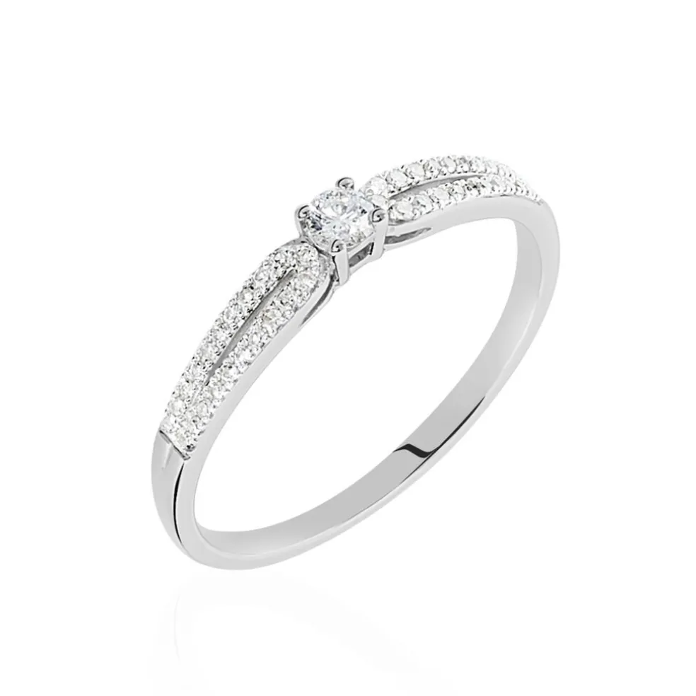 Bague Solitaire Katalina Or Blanc Diamant
