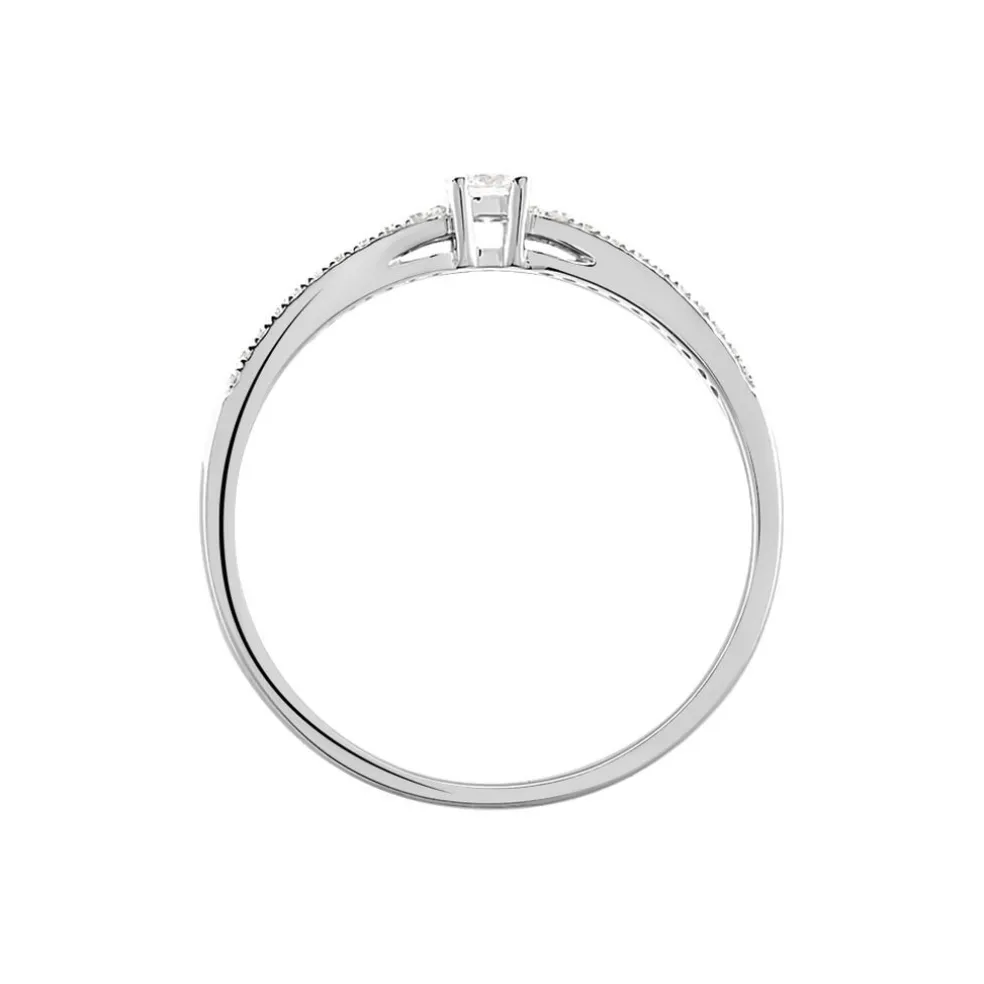 Bague Solitaire Katalina Or Blanc Diamant