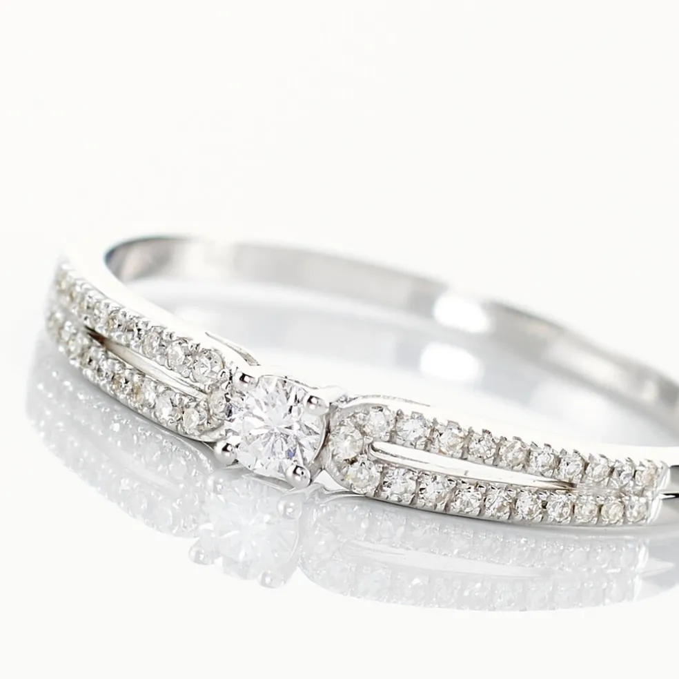 Bague Solitaire Katalina Or Blanc Diamant