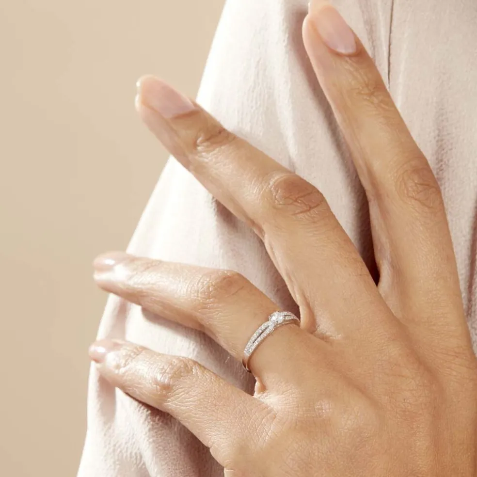 Bague Solitaire Katalina Or Blanc Diamant