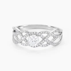 Bague Solitaire Kendra Or Blanc Diamant