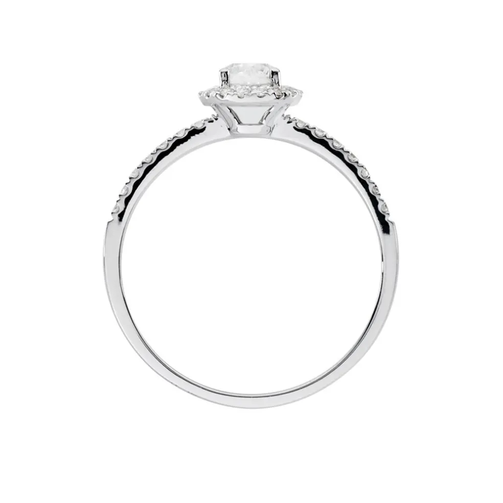 Bague Solitaire Lena Or Blanc Diamant