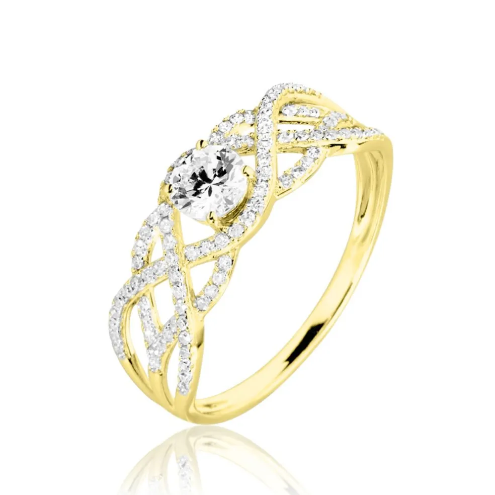 Bague Solitaire Liora Or Jaune Diamant