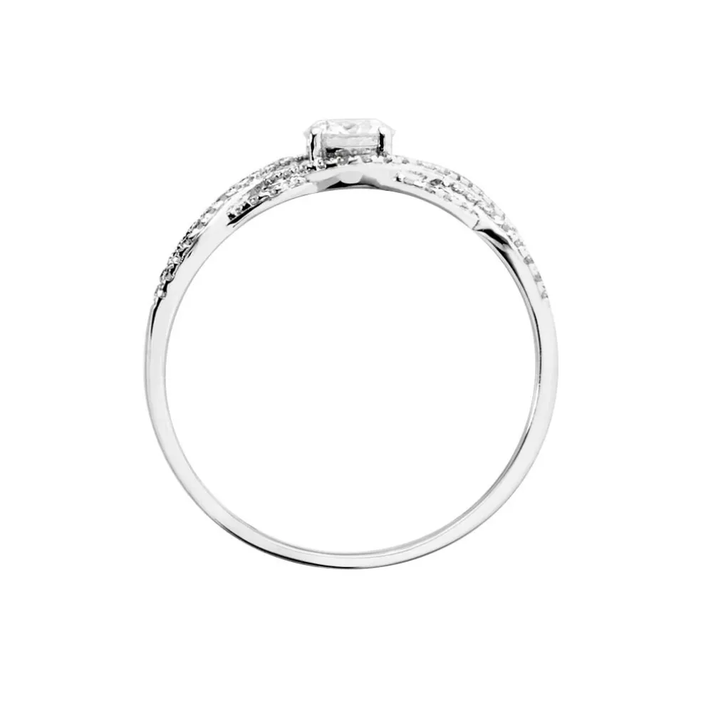 Bague Solitaire Liora Or Blanc Diamant