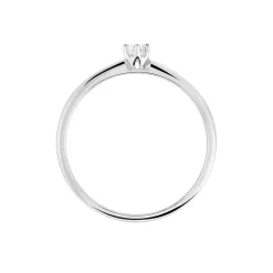 Bague Solitaire Liseline Or Blanc Diamant