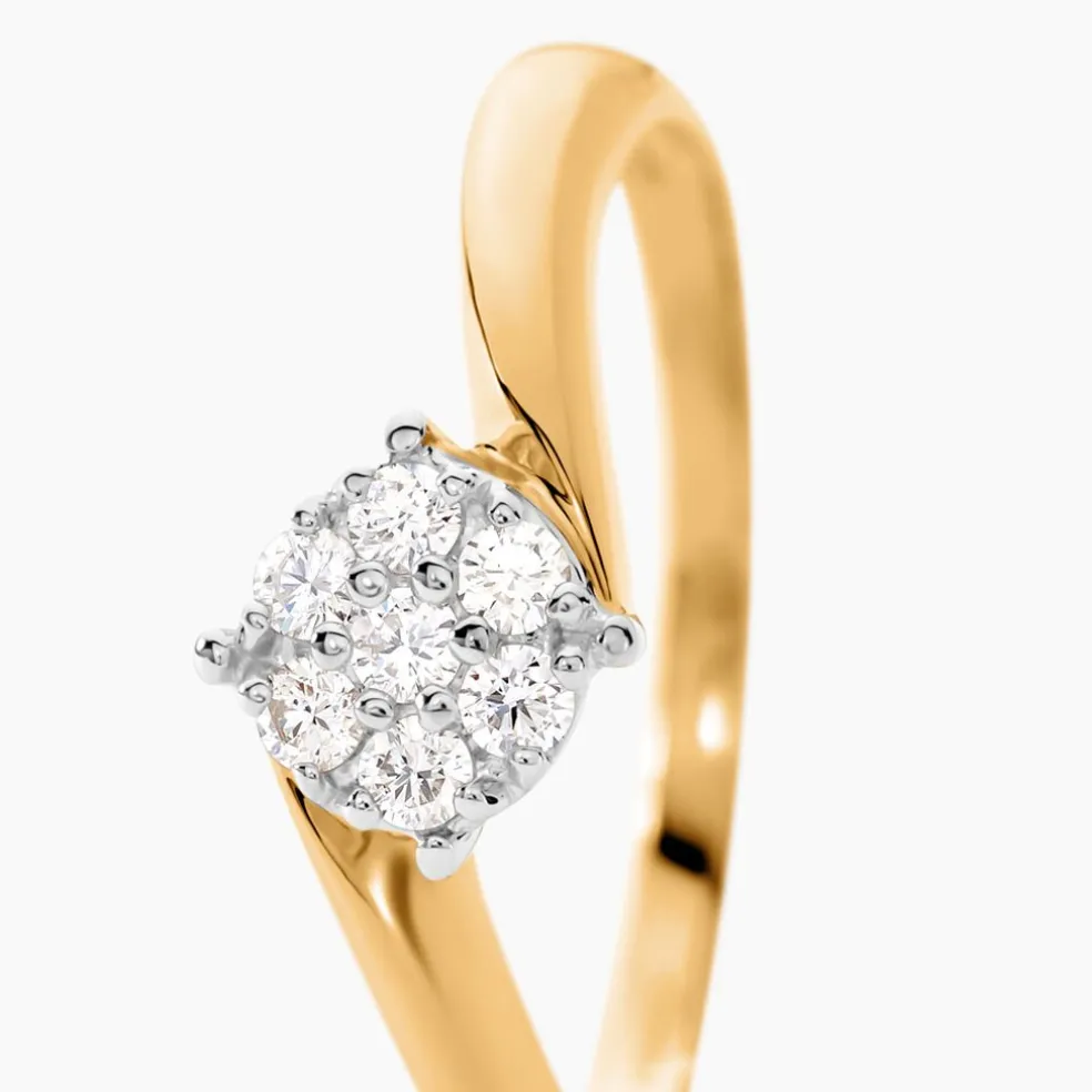 Bague Solitaire Lysia Or Jaune Diamant