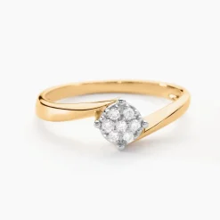 Bague Solitaire Lysia Or Jaune Diamant