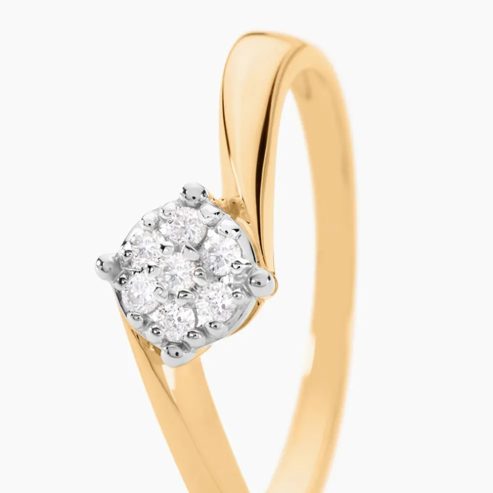 Bague Solitaire Lysia Or Jaune Diamant