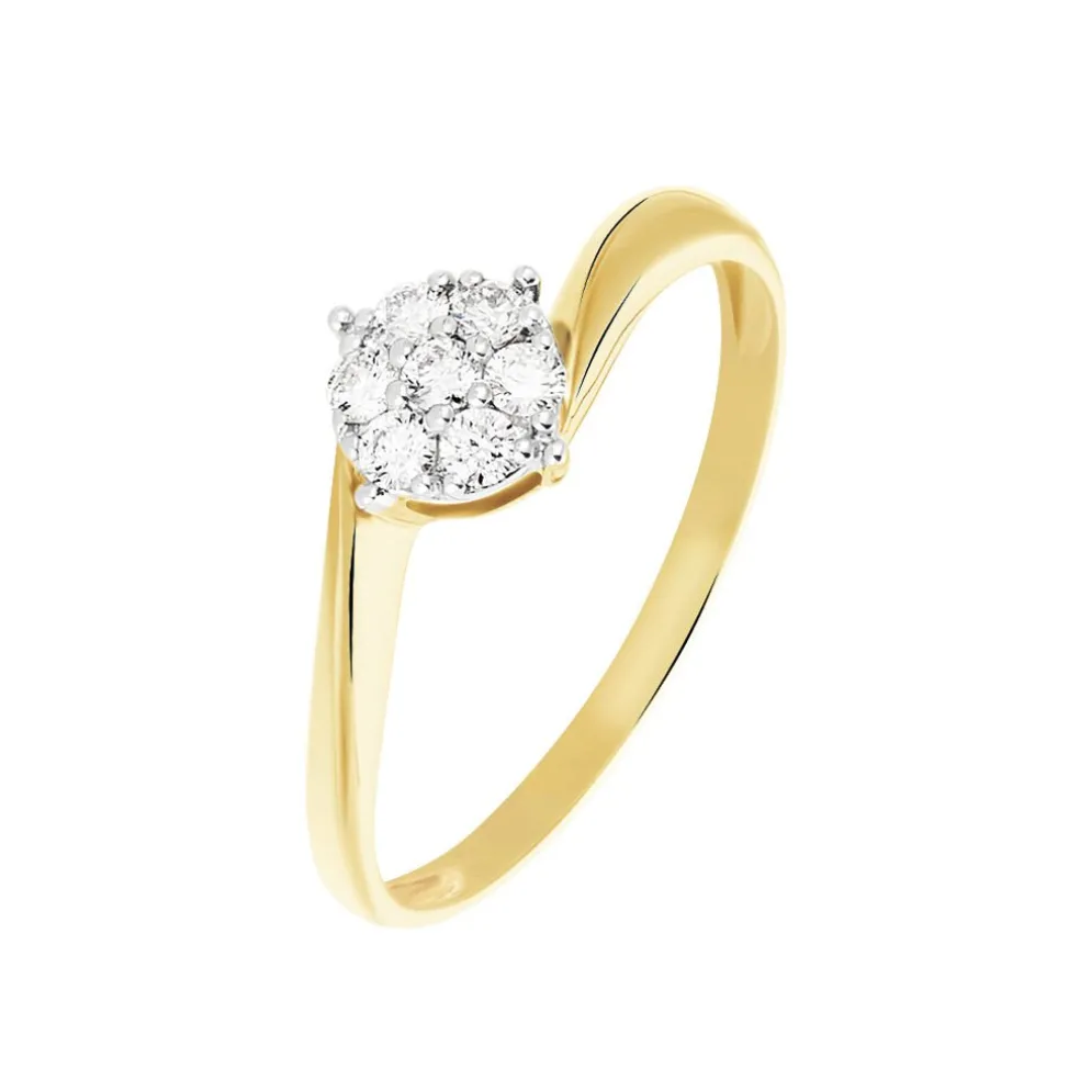 Bague Solitaire Lysia Or Jaune Diamant