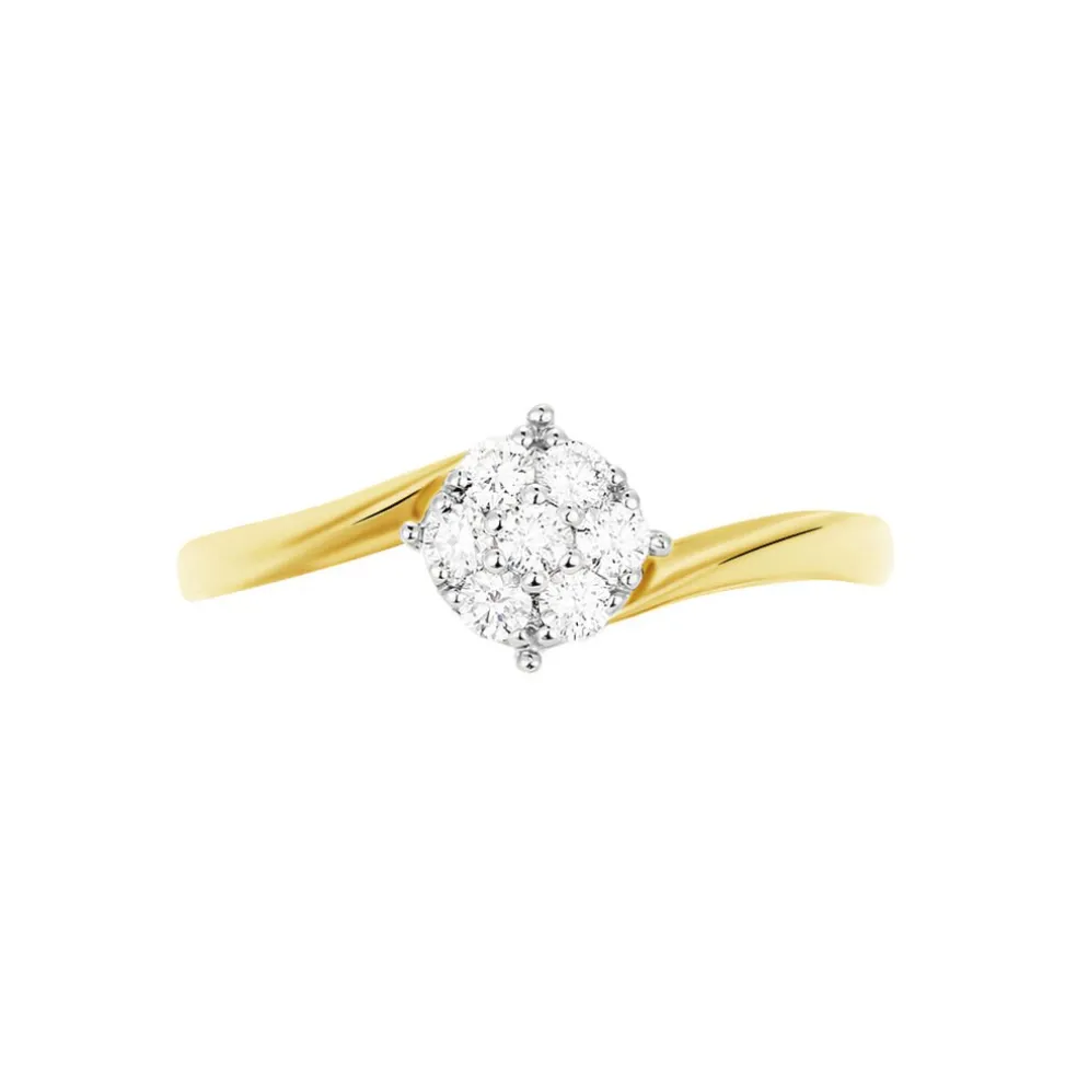 Bague Solitaire Lysia Or Jaune Diamant