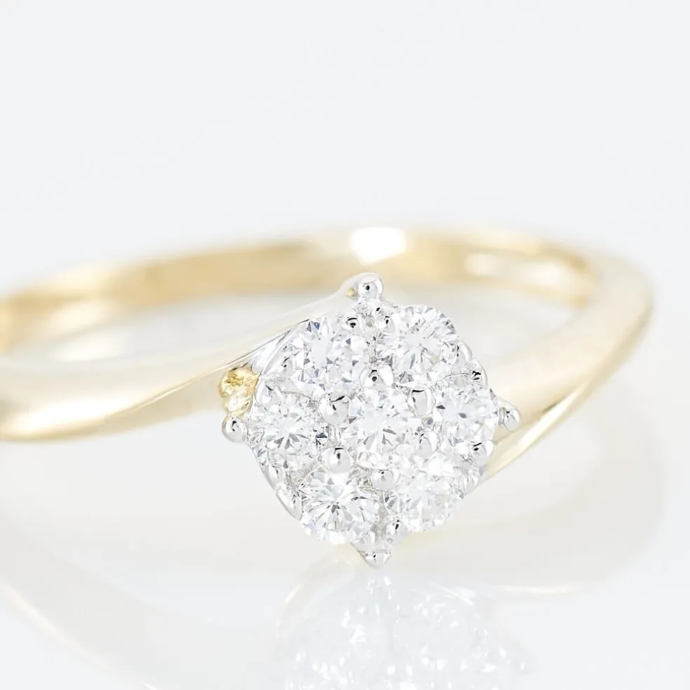 Bague Solitaire Lysia Or Jaune Diamant
