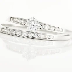 Bague Solitaire Maella Argent Blanc Oxyde De Zirconium