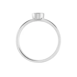 Bague Solitaire Mathylda Argent Blanc Oxyde De Zirconium