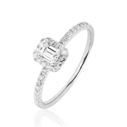 Bague Solitaire Meylia Or Blanc Diamant
