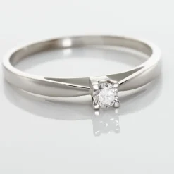 Bague Solitaire Morrigane Or Blanc Diamant