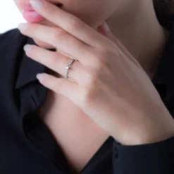 Bague Solitaire Morrigane Or Blanc Diamant