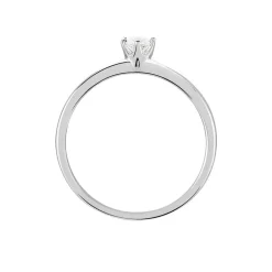 Bague Solitaire Natalia Or Blanc Diamant