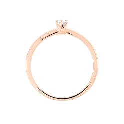 Bague Solitaire Natalia Or Rose Diamant
