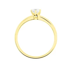 Bague Solitaire Natalia Or Jaune Diamant