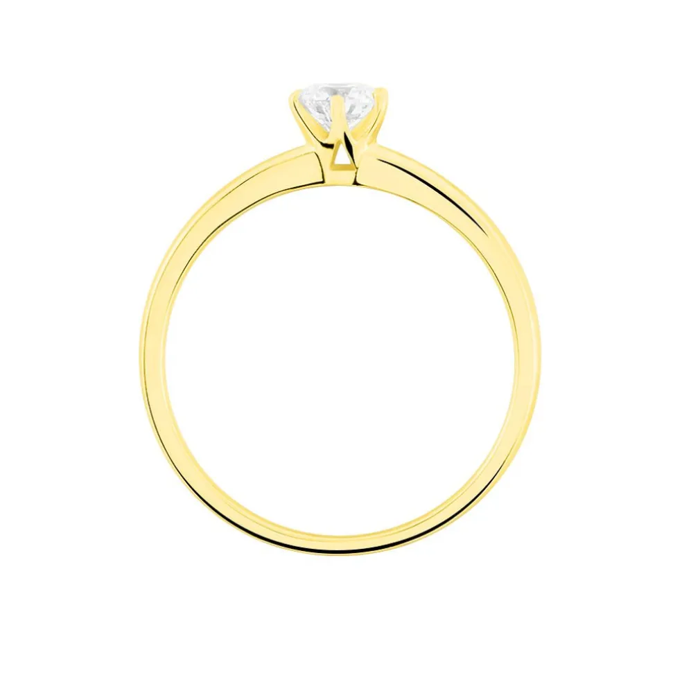 Bague Solitaire Natalia Or Jaune Diamant