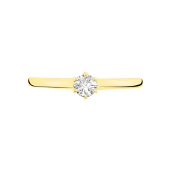 Bague Solitaire Natalia Or Jaune Diamant