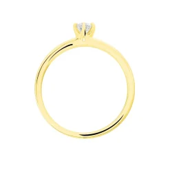 Bague Solitaire Natalia Or Jaune Diamant