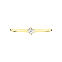 Bague Solitaire Natalia Or Jaune Diamant