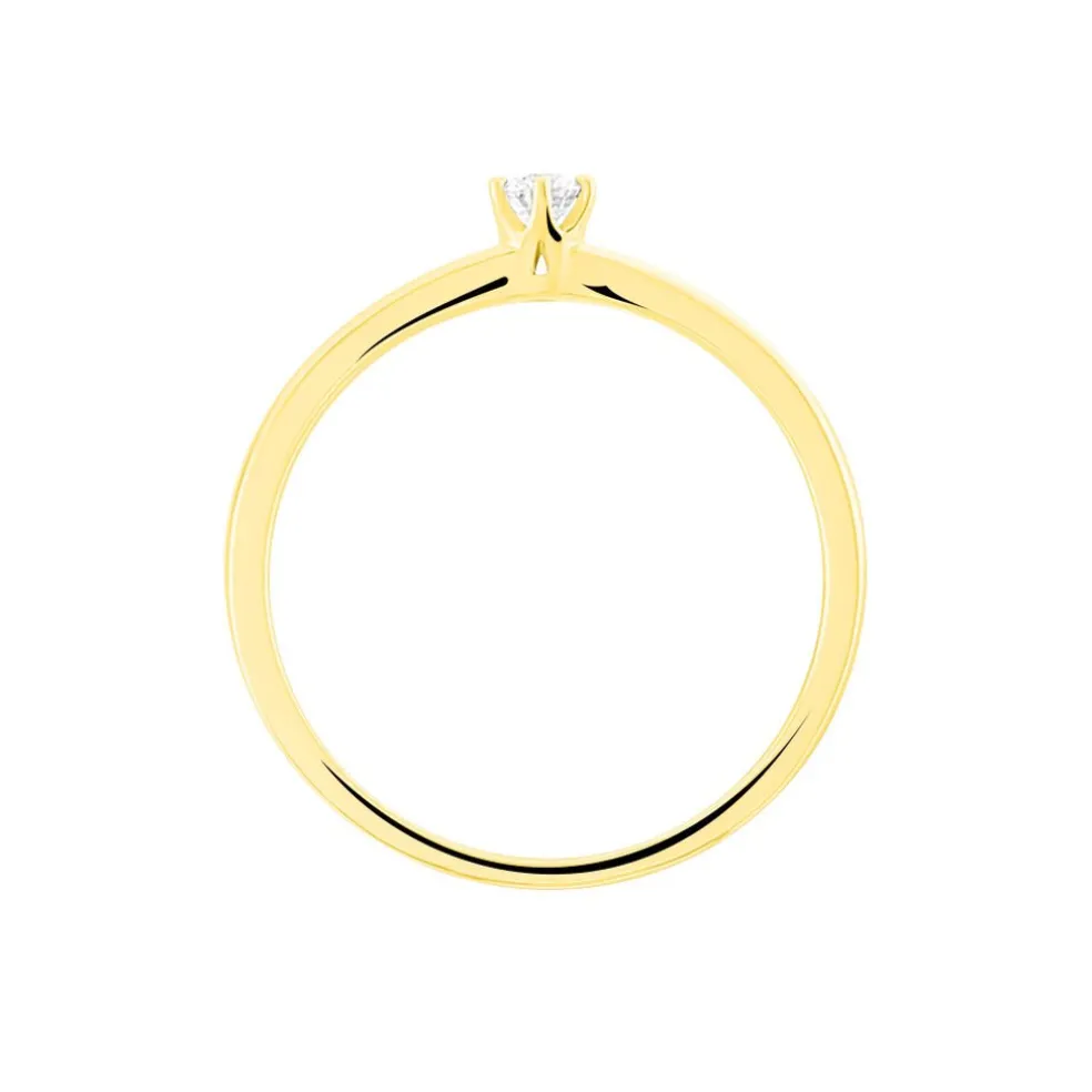 Bague Solitaire Natalia Or Jaune Diamant