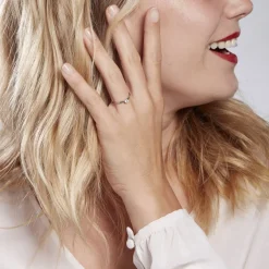 Bague Solitaire Natalia Pl Platine Blanc Diamant