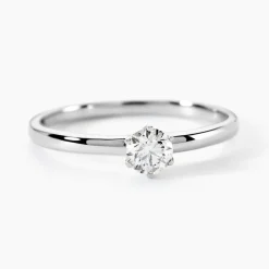 Bague Solitaire Natalia Pl Platine Blanc Diamant