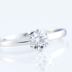 Bague Solitaire Natalia Pl Platine Blanc Diamant