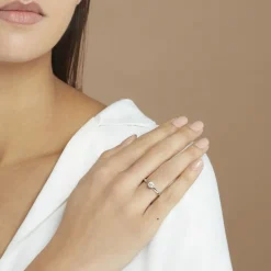 Bague Solitaire Natalia Pl Platine Blanc Diamant