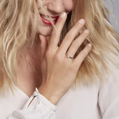 Bague Solitaire Natalia Pl Platine Blanc Diamant