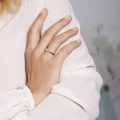 Bague Solitaire Natalia Pl Platine Blanc Diamant