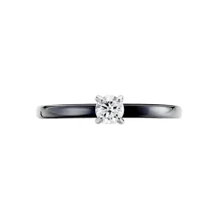 Bague Solitaire Nigelia Argent Blanc Oxyde De Zirconium