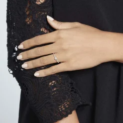 Bague Solitaire Nina Or Blanc Diamant