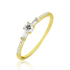 Bague Solitaire Nina Or Jaune Diamant
