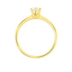Bague Solitaire Niva Or Jaune Diamant
