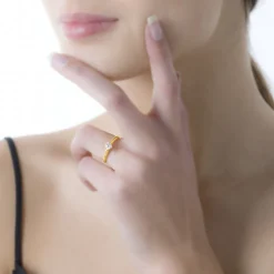 Bague Solitaire Niva Or Jaune Diamant